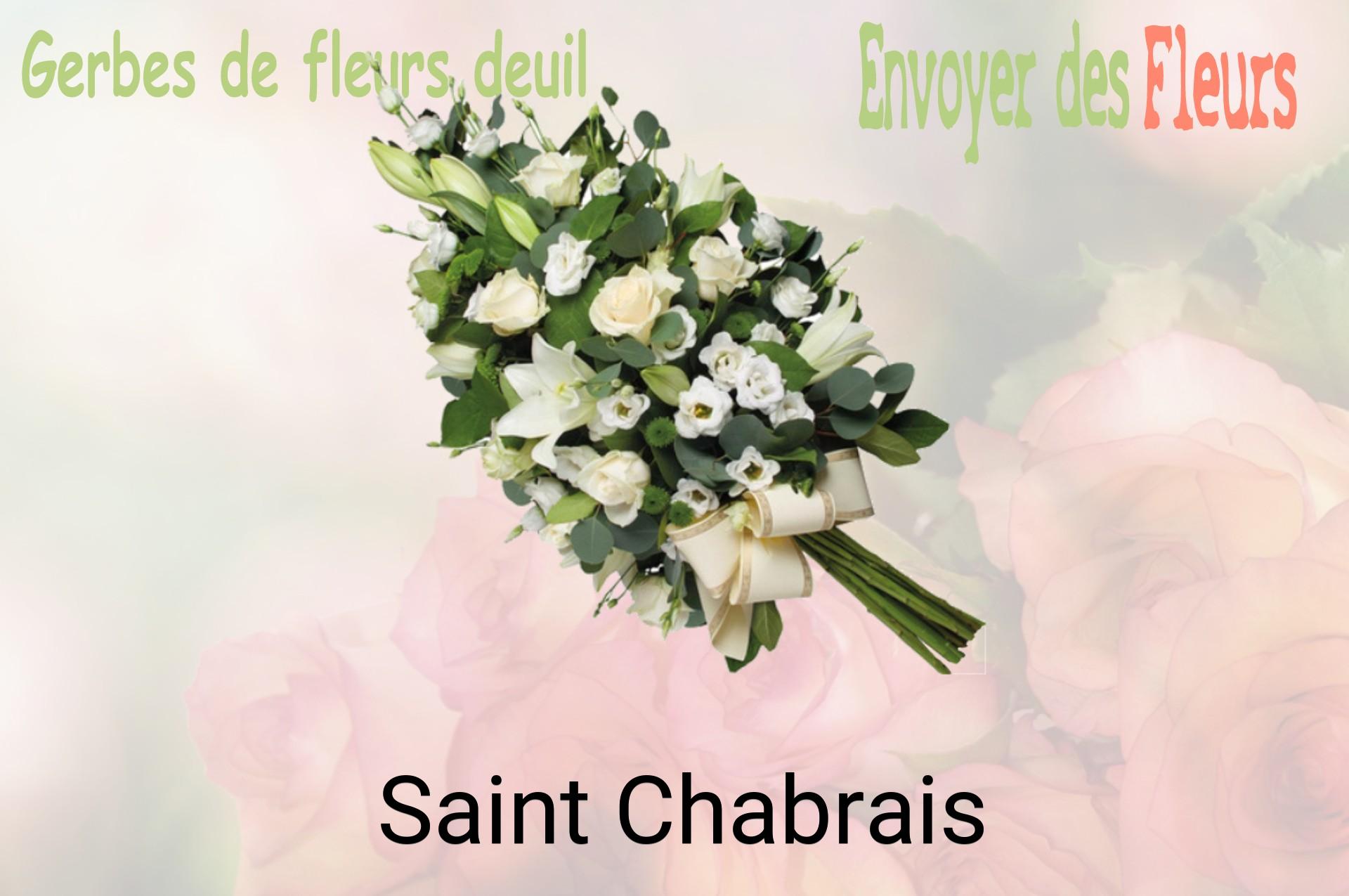 Gerbe de fleurs de deuil livrée à Saint-Chabrais